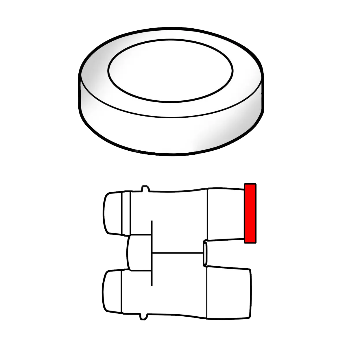 Objective Lens Protection Cap for BD 25 Compacts